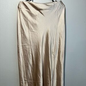 Skies are blue Cream Skirt with slit